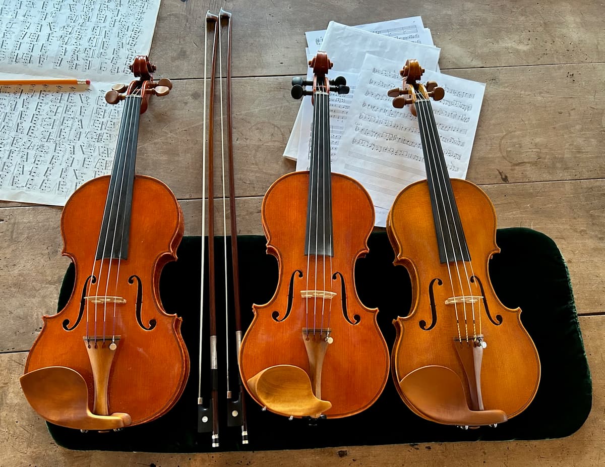 Violins crafted by Jacob Elias